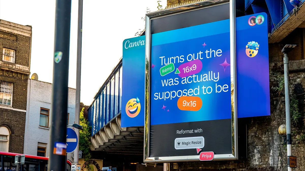 Canva's OOH billboard campaign