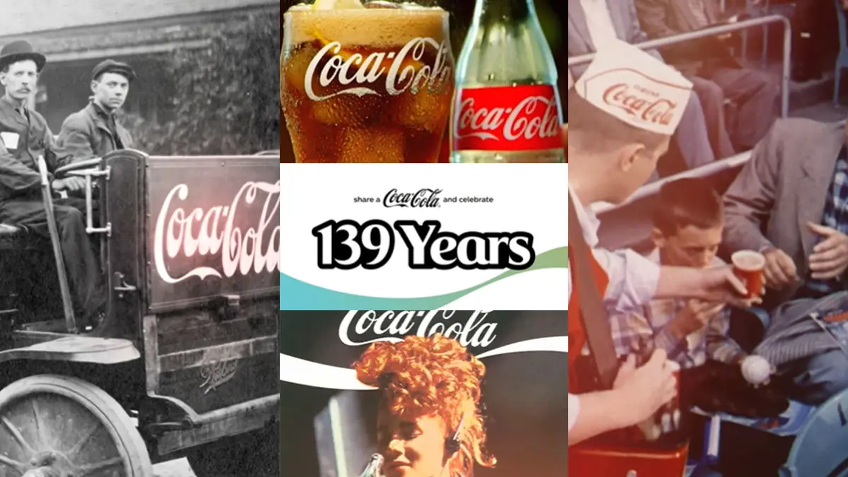 Coca-Cola celebrates its 139th birthday
